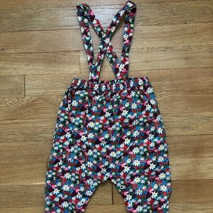 oeuf baby pants with suspenders